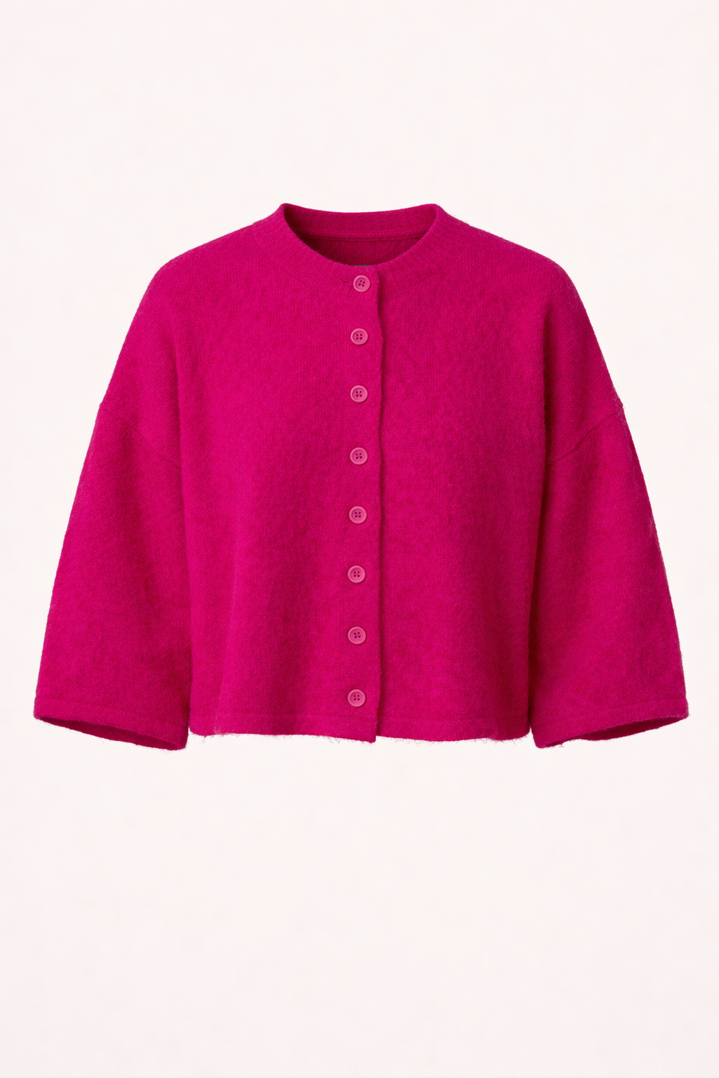 Lauren Short Sleeve Cardigan- Pink