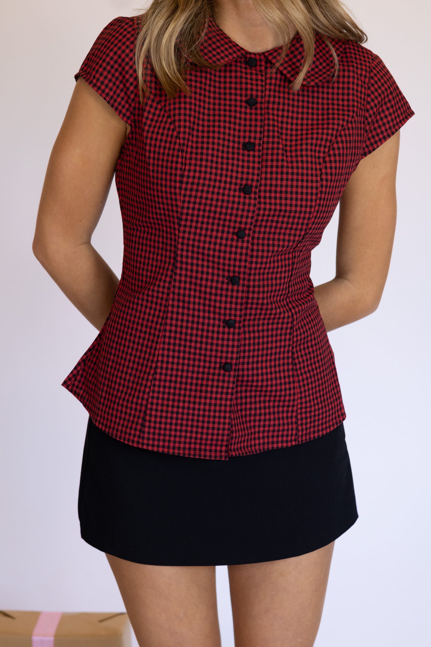 Ruby Gingham Top