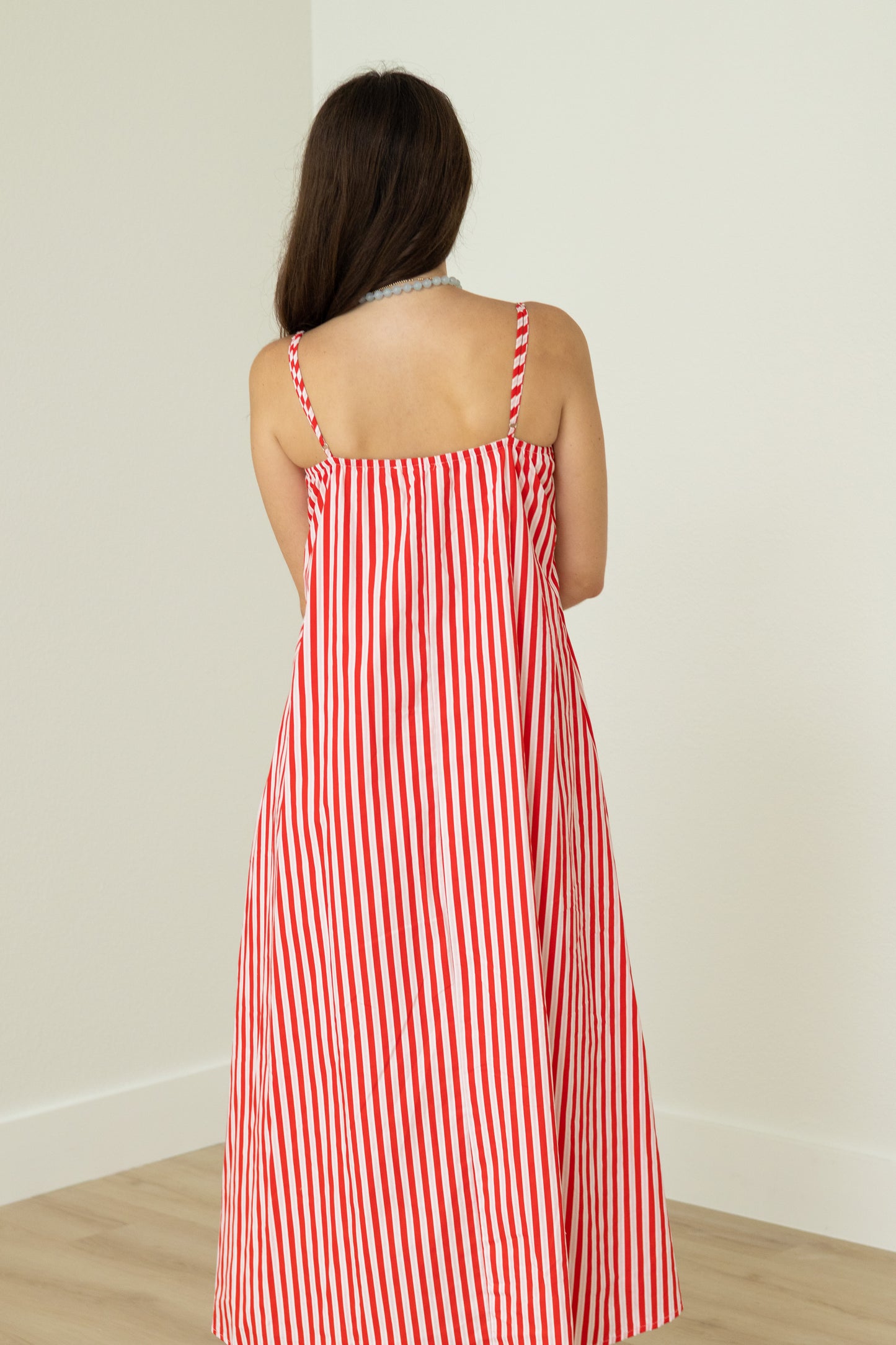 Kira Maxi Dress Red Stripe