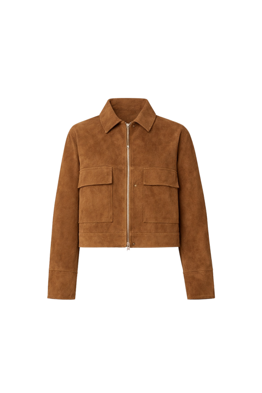 Cheyenne Collared Jacket- Camel