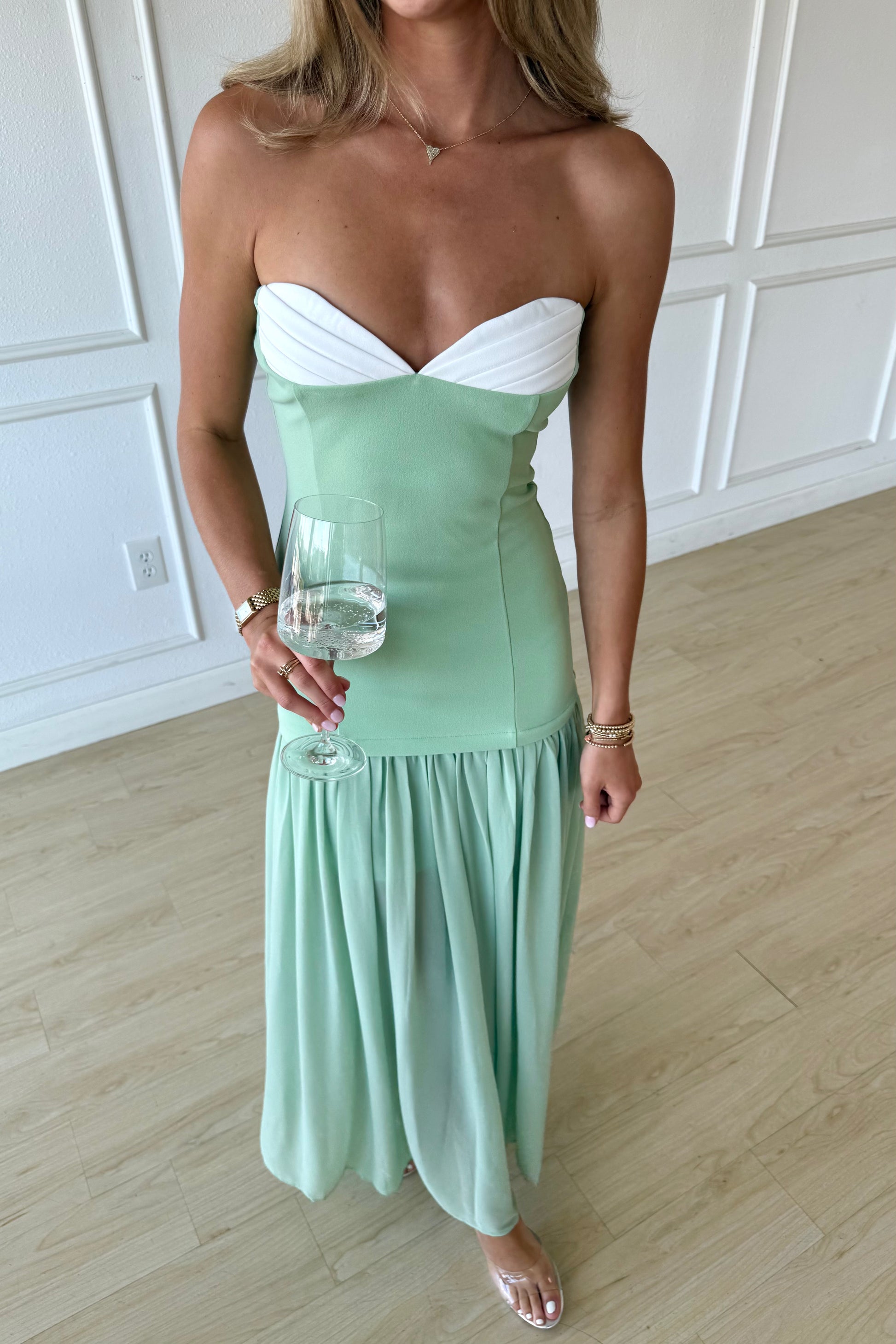 charlotte green maxi dress Charlotte Sweetheart Maxi – Shop MKay
