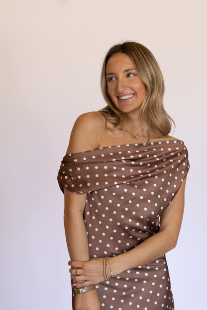 Evie Brown Maxi Dress