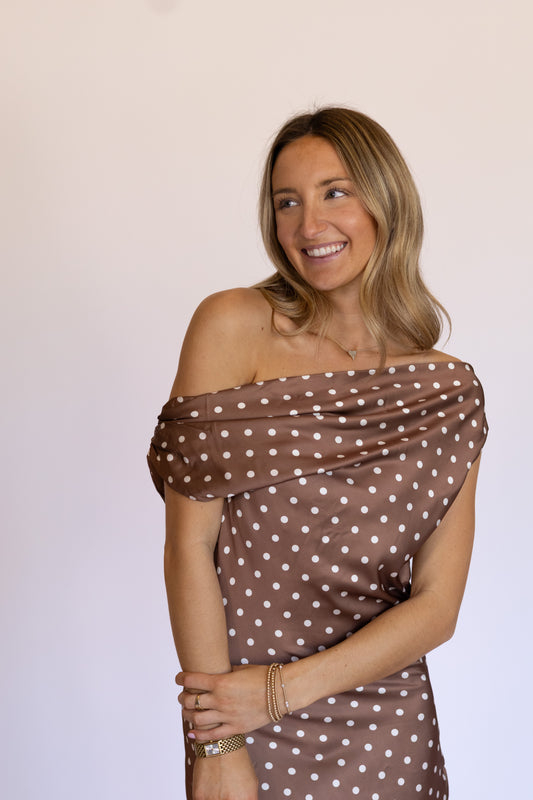 Evie Brown Maxi Dress