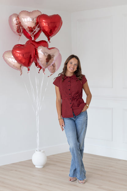 Ruby Gingham Top
