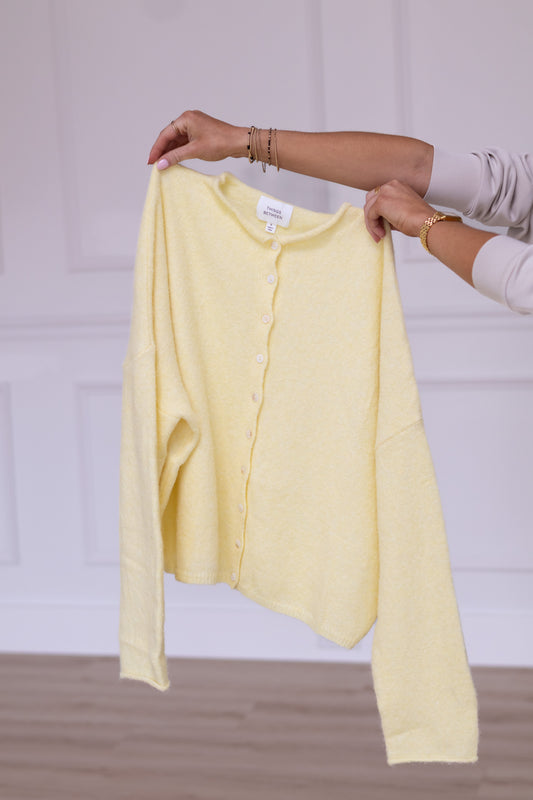 Everyday Cardigan- Yellow
