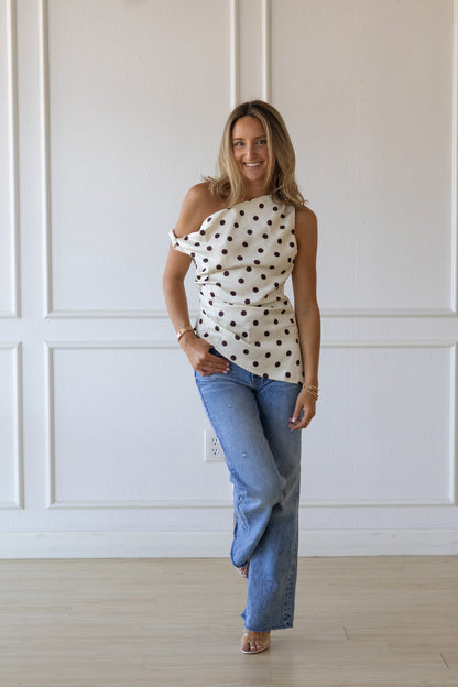 Nancy Polka Dot Top