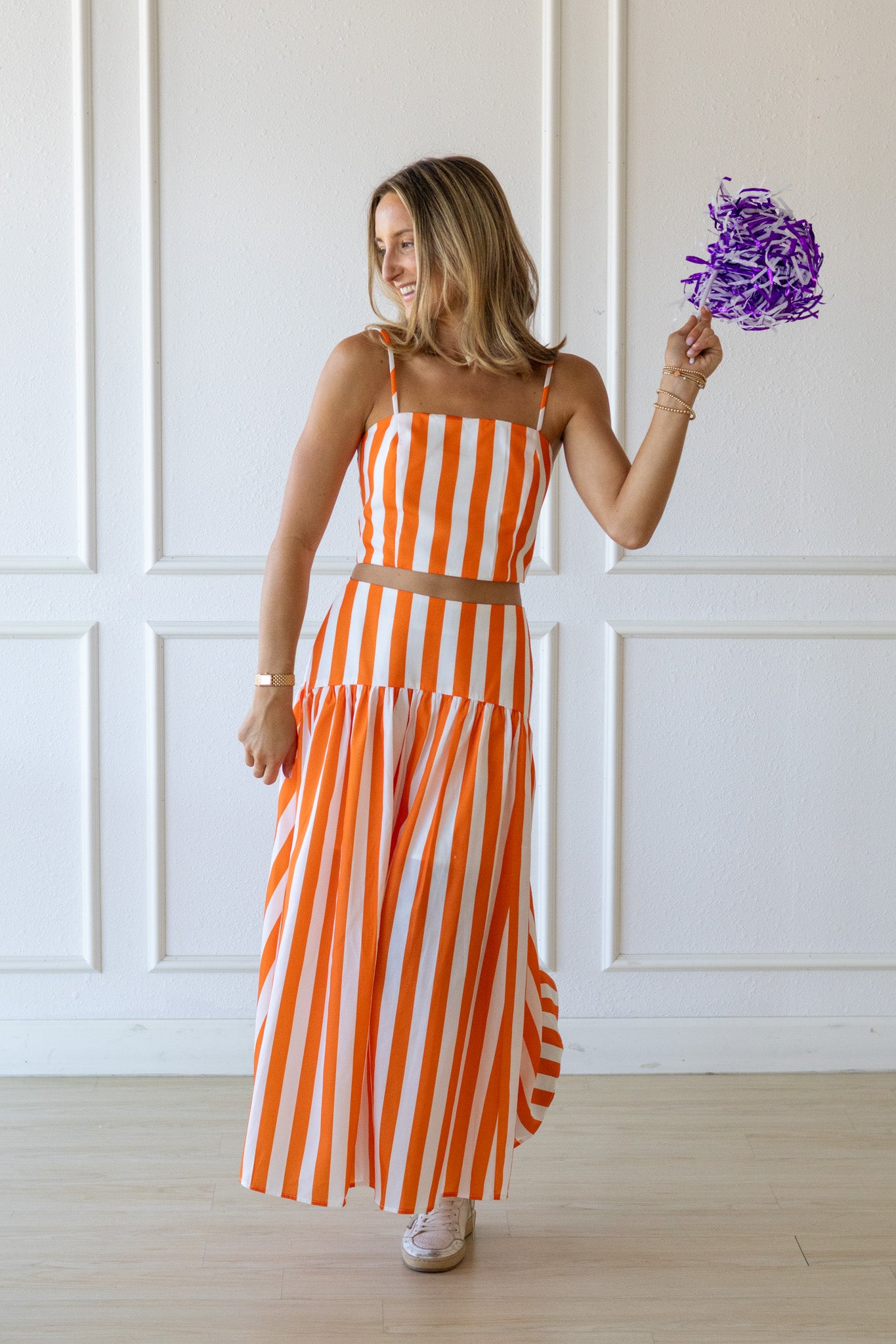 Juliet Set- Orange Stripe
