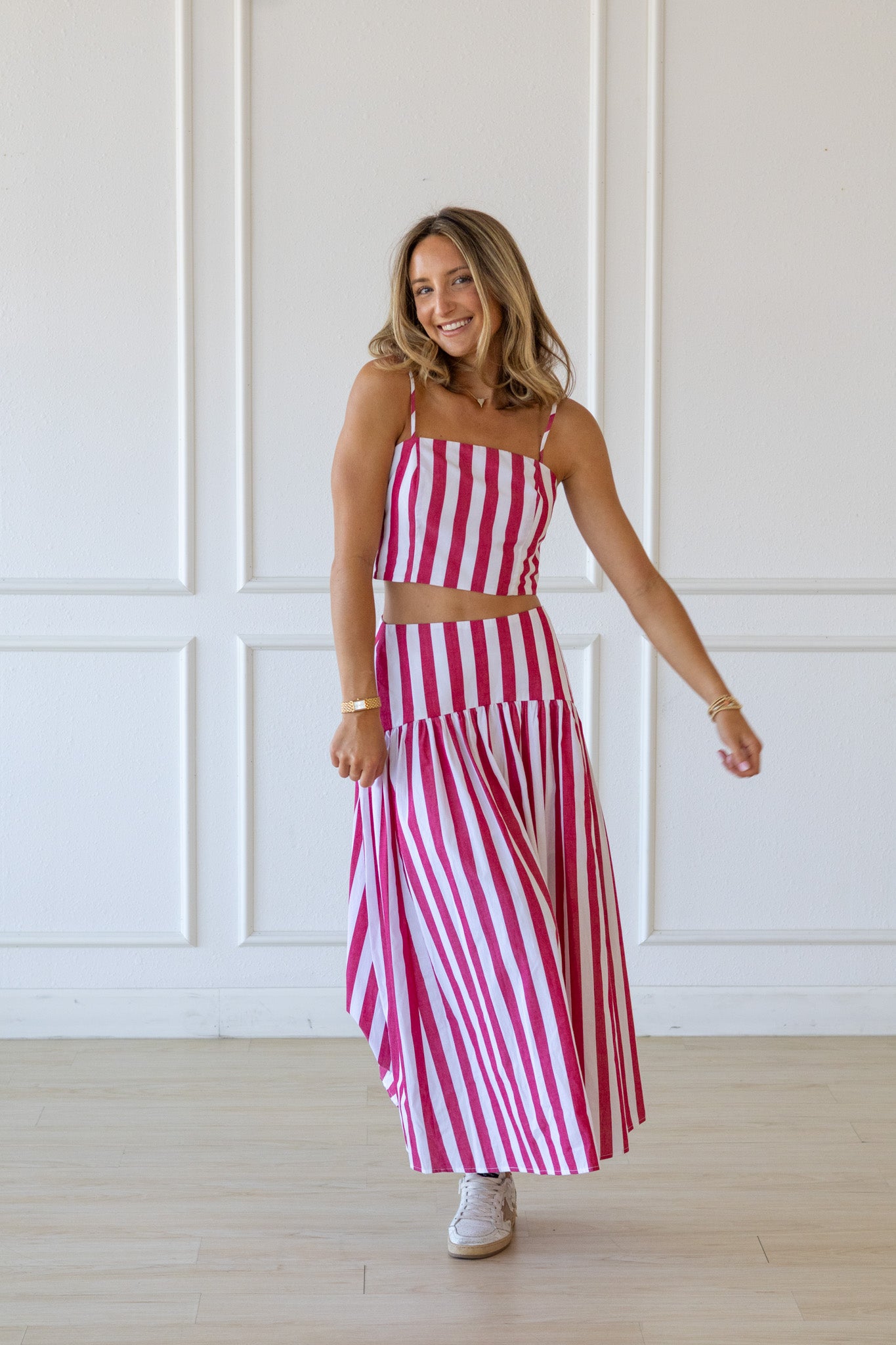 Juliet Set- Red Stripe