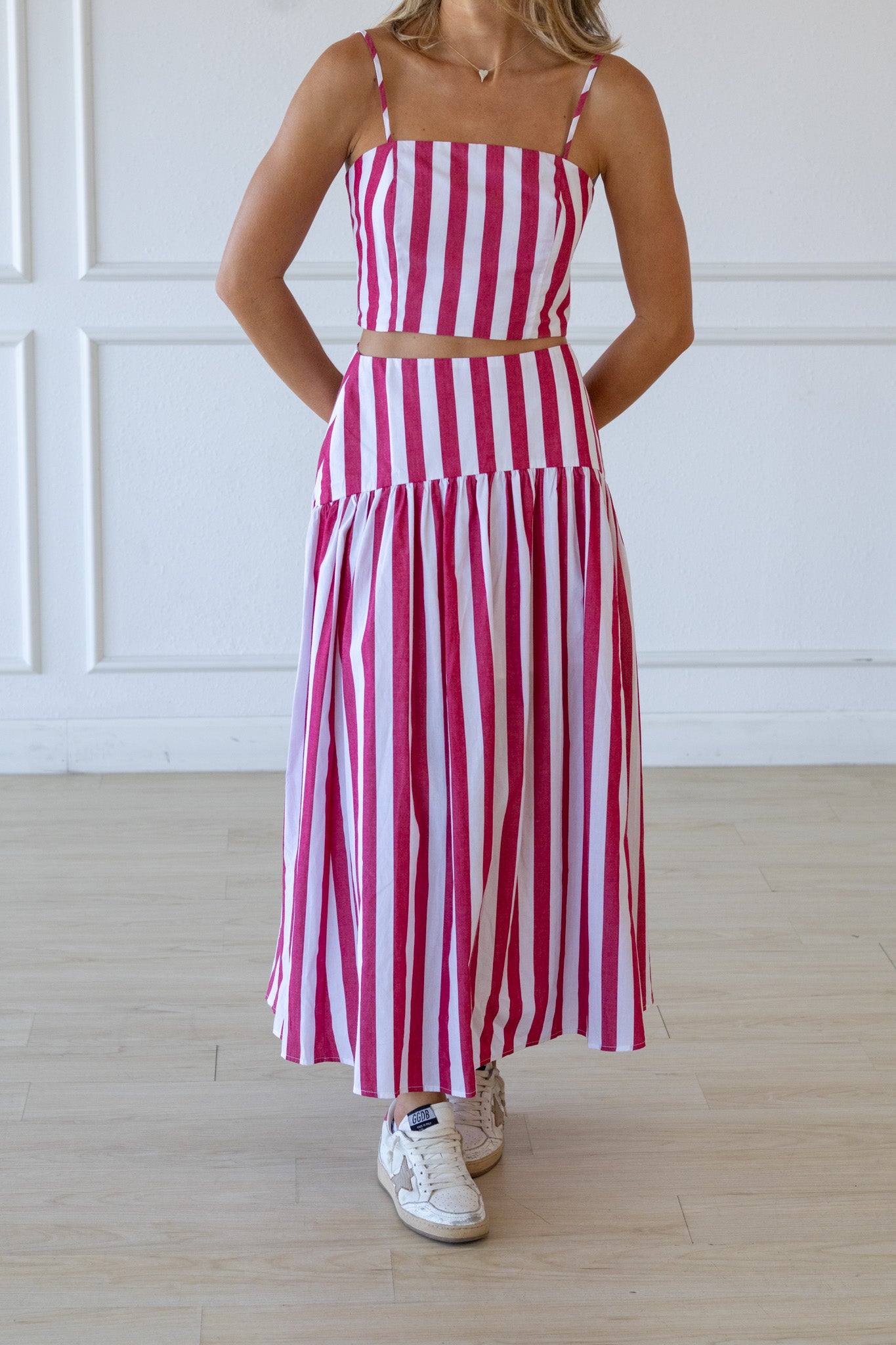 Juliet Set- Red Stripe