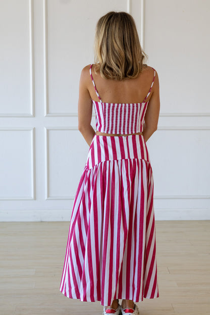 Juliet Set- Red Stripe