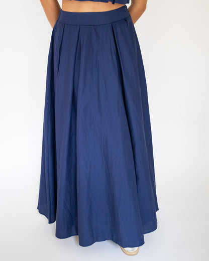 Abby Skirt Set- Navy
