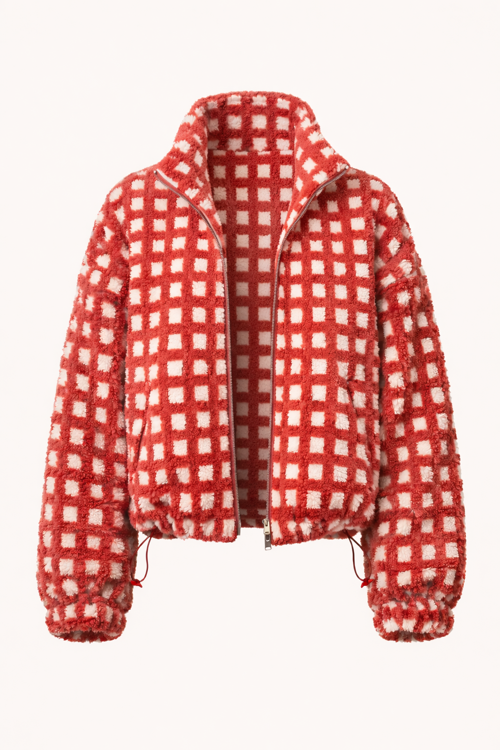 Sophia Checkered Sherpa